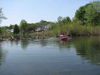 kayak made it over the small dam